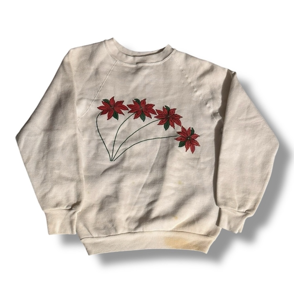 Women’s Discus Athletic Poinsettia Sweatshirt